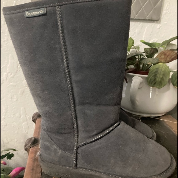 Tall gray Bearpaw Sherpa boots - Picture 8 of 8